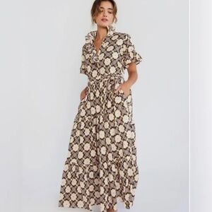 Dôen Victoria Dress in Merida print